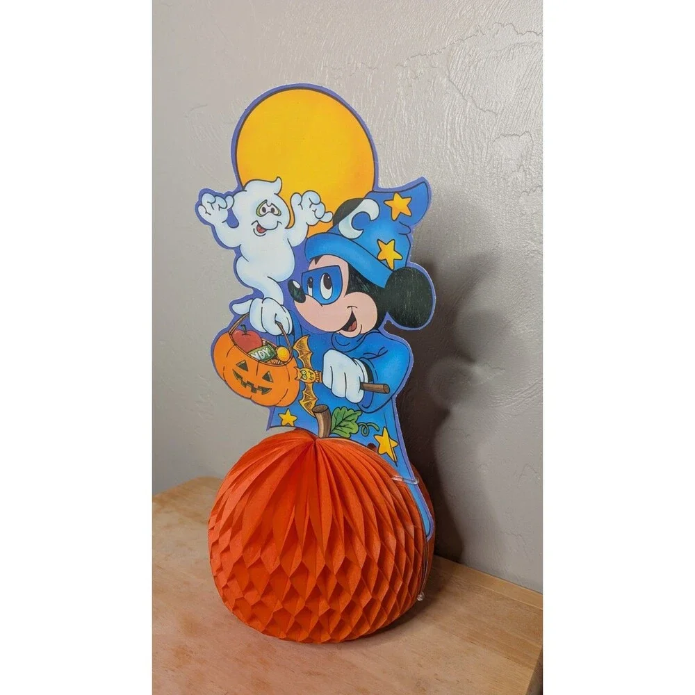 Vintage Halloween Decoration Mickey Mouse Fantasia Die-Cut Tissue 1980s